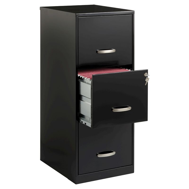 Hirsh Industries Space Solutions File Cabinet 3 Drawer - Black