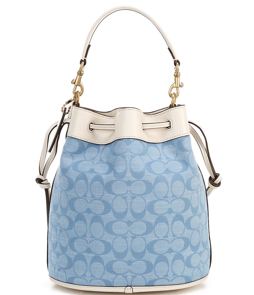 Dooney & Bourke Saffiano Collection Drawstring Bucket Bag