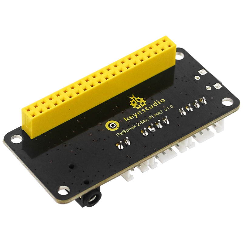 Raspberry Pi 4 Dual Micrs Board Intelligent Voice Module ReSpeaker 2-Mics Hat Microphone Array for Raspberry Pi 4 Model B / 3B+ / 3B