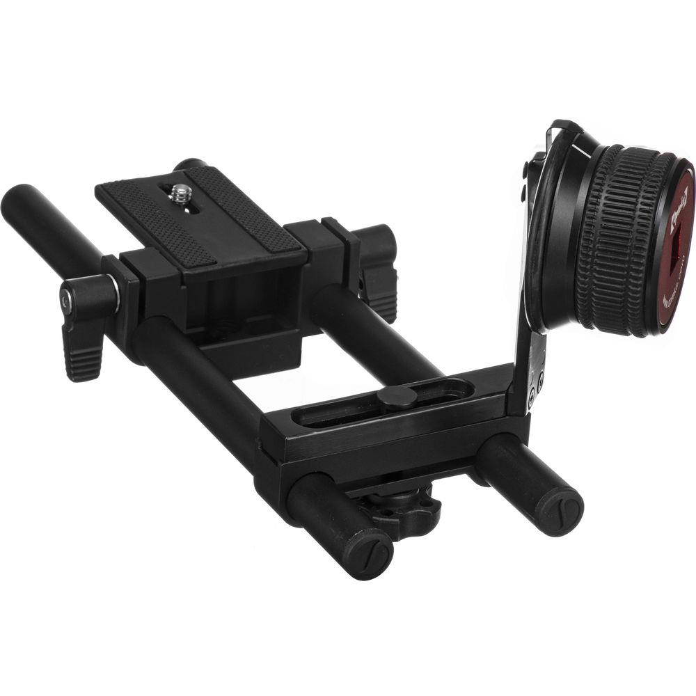 Opteka FF-240 Compact DSLR Gearless Follow Focus Rig with 15mm Rails