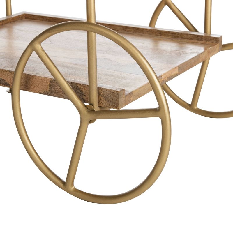 Harper 2 Tier Bar Cart Natural - Safavieh