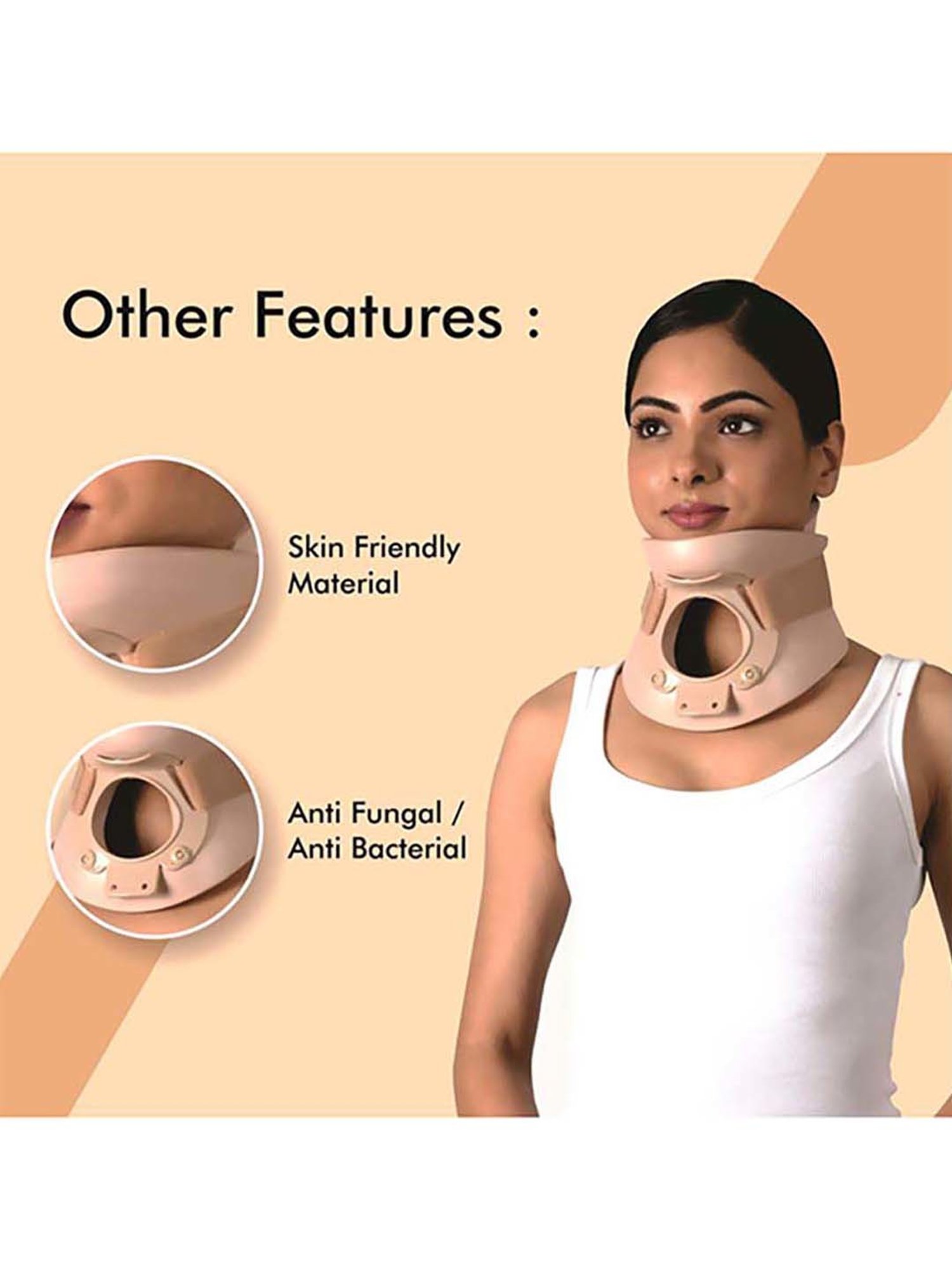 AccuSure Cervical Orthosis (Philadelphia) Ethafoam Cervical Collar - XL (Beige)