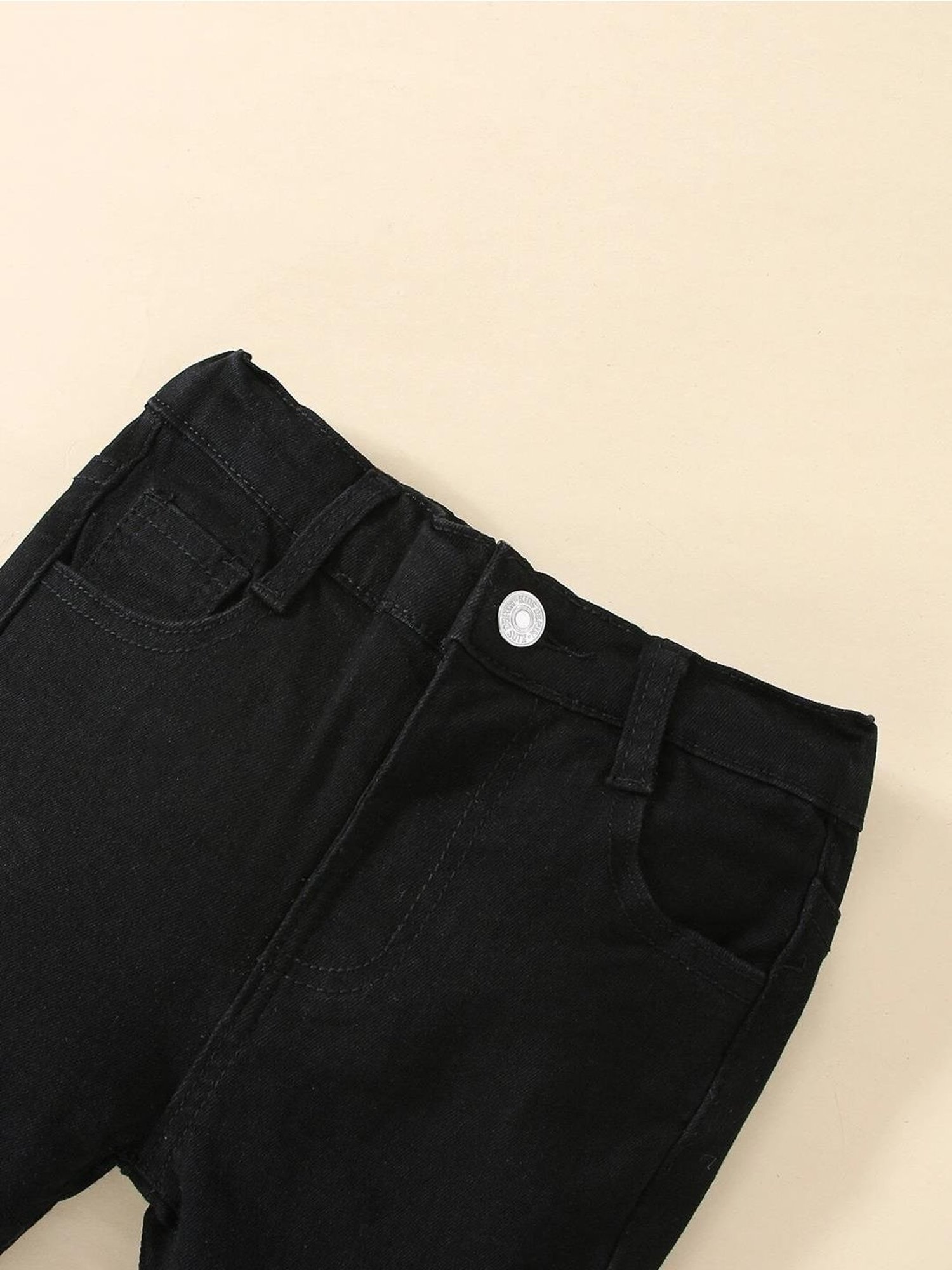 Kotty Girls Black Distressed Jeans