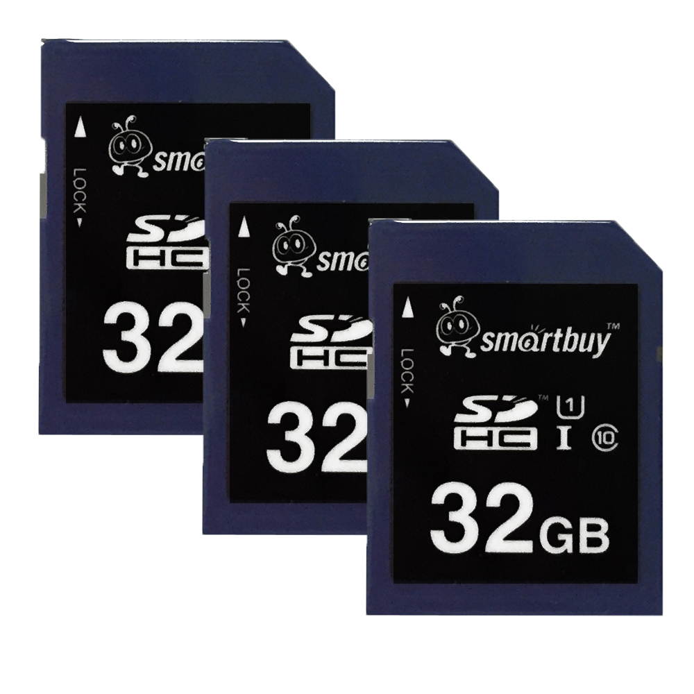 Smartbuy SDHC Class 10 Flash Memory Card SD HC C10 Ultra U1 UHS-I HD Fast Speed for Camera (32GB - 1 Pack)