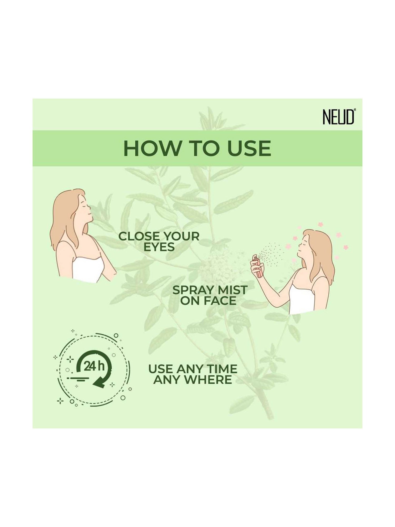 NEUD Tea Tree Facial Mist Spray for Acne-Prone Skin - 100 ml (Pack of 1)