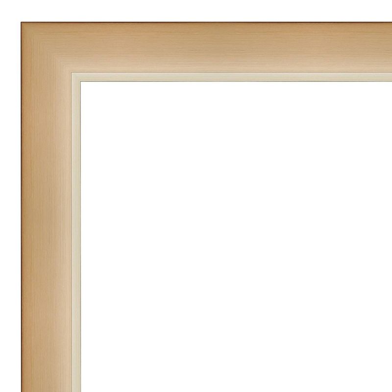 27" x 63" Eva Ambre Framed Full Length Floor/Leaner Mirror Gold - Amanti Art