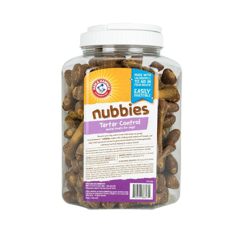 Arm & Hammer Tartar Control Peanut Butter Flavor Dental Dog Treats - 139ct