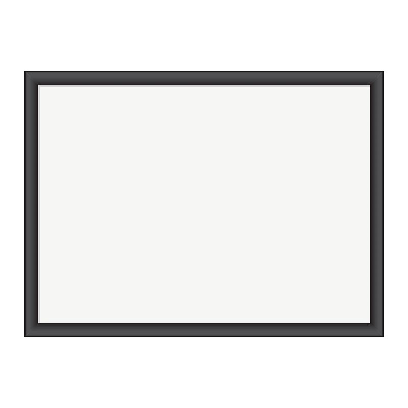U Brands 24"x18" Magnetic Dry Erase Board Black MDF Frame