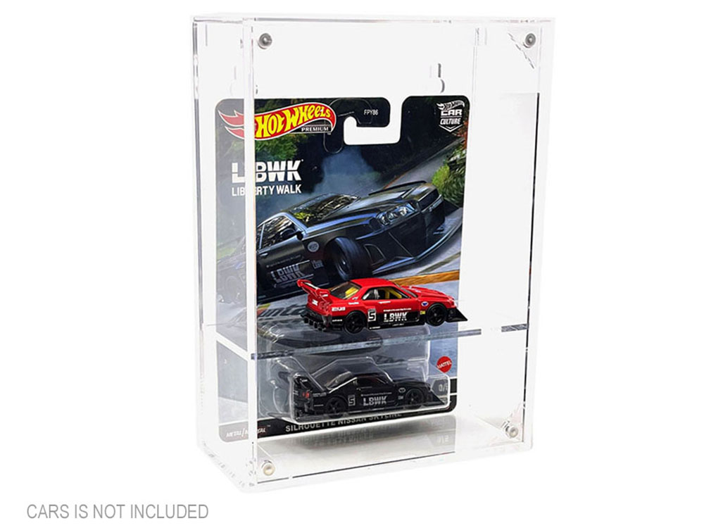 Showcase Premium Collector Single Display Case with Shelf "Mijo Exclusives" for 1/64 Scale Models
