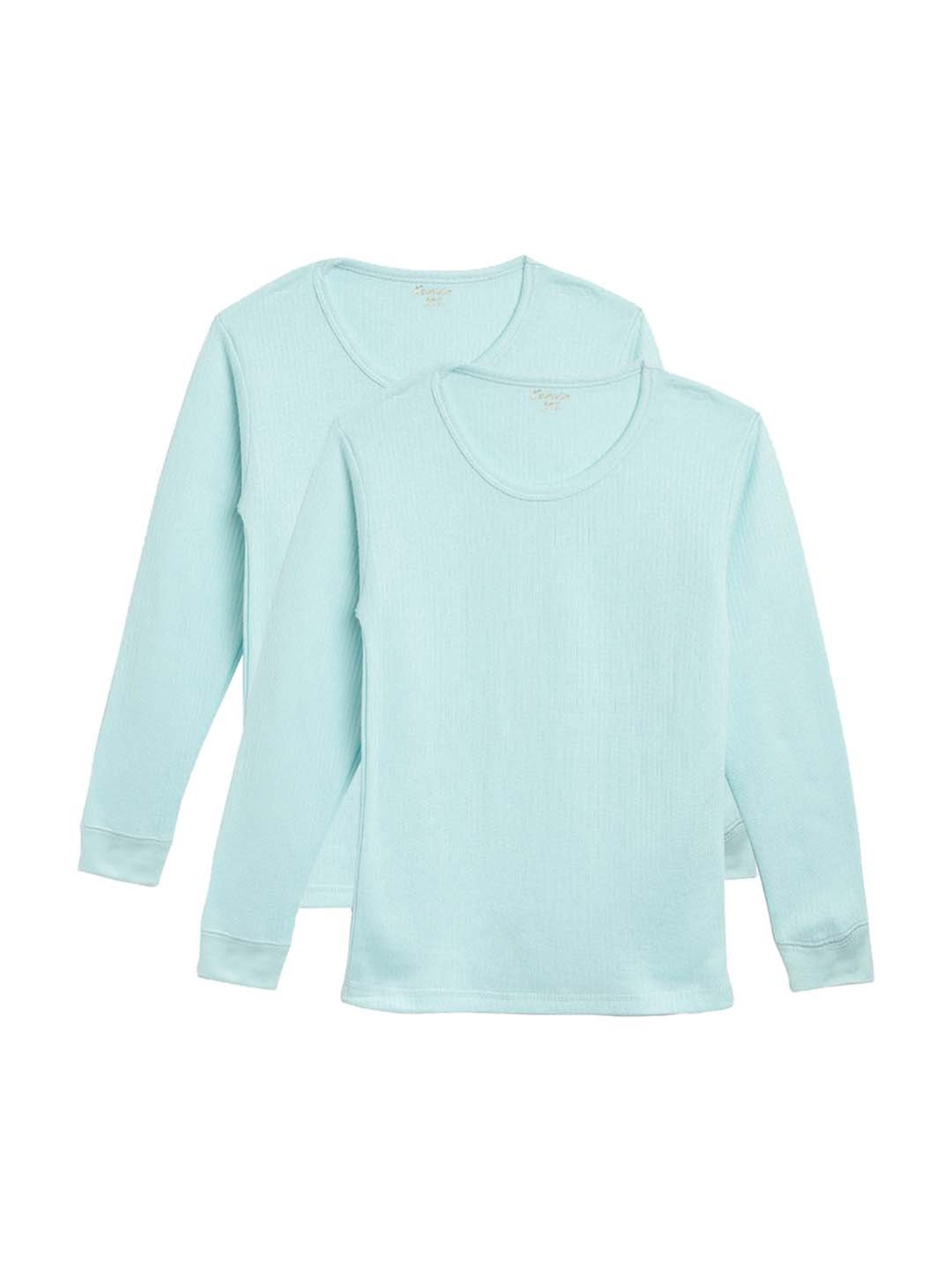 Kanvin Kids Aqua Regular Fit Thermal Tops - Set of 2