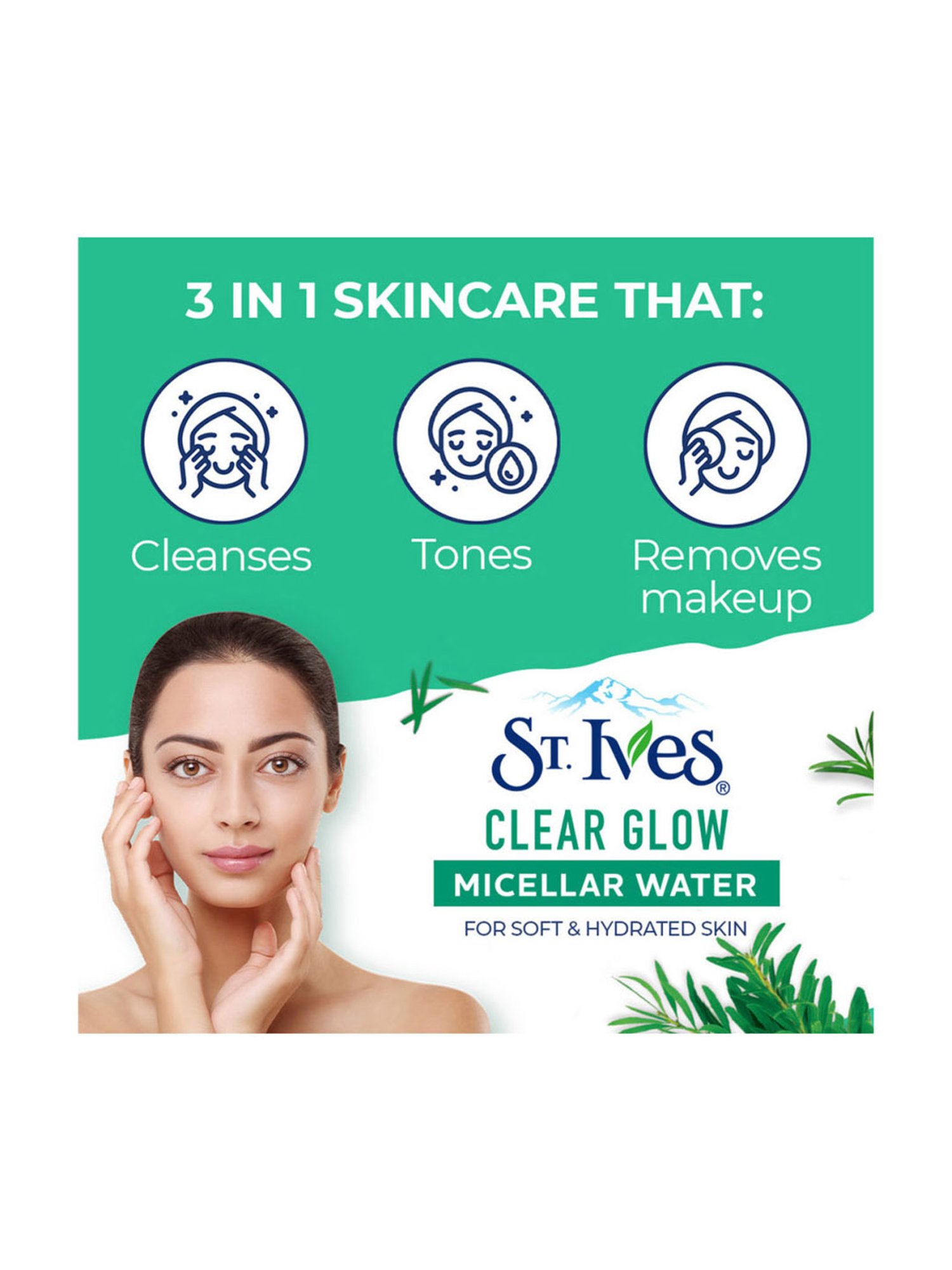 St. Ives Clear Glow Micellar Water Tea Tree - 400 ml