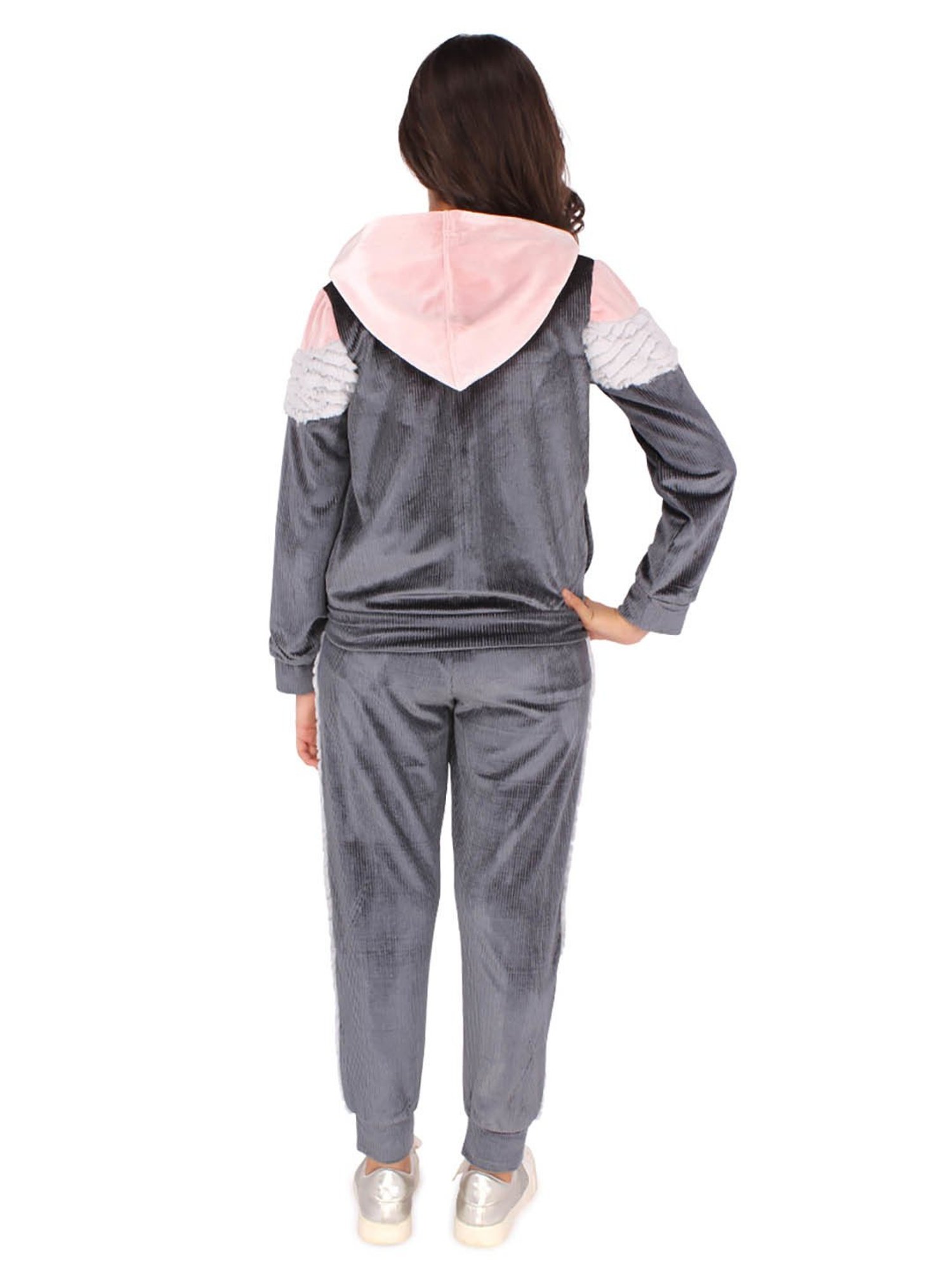 Cutecumber Kids Multicolor Color Block Full Sleeves Tracksuit