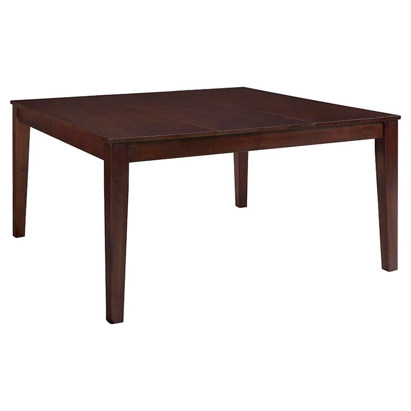 60" Cappuccino Wood Square Dining Table - Saracina Home