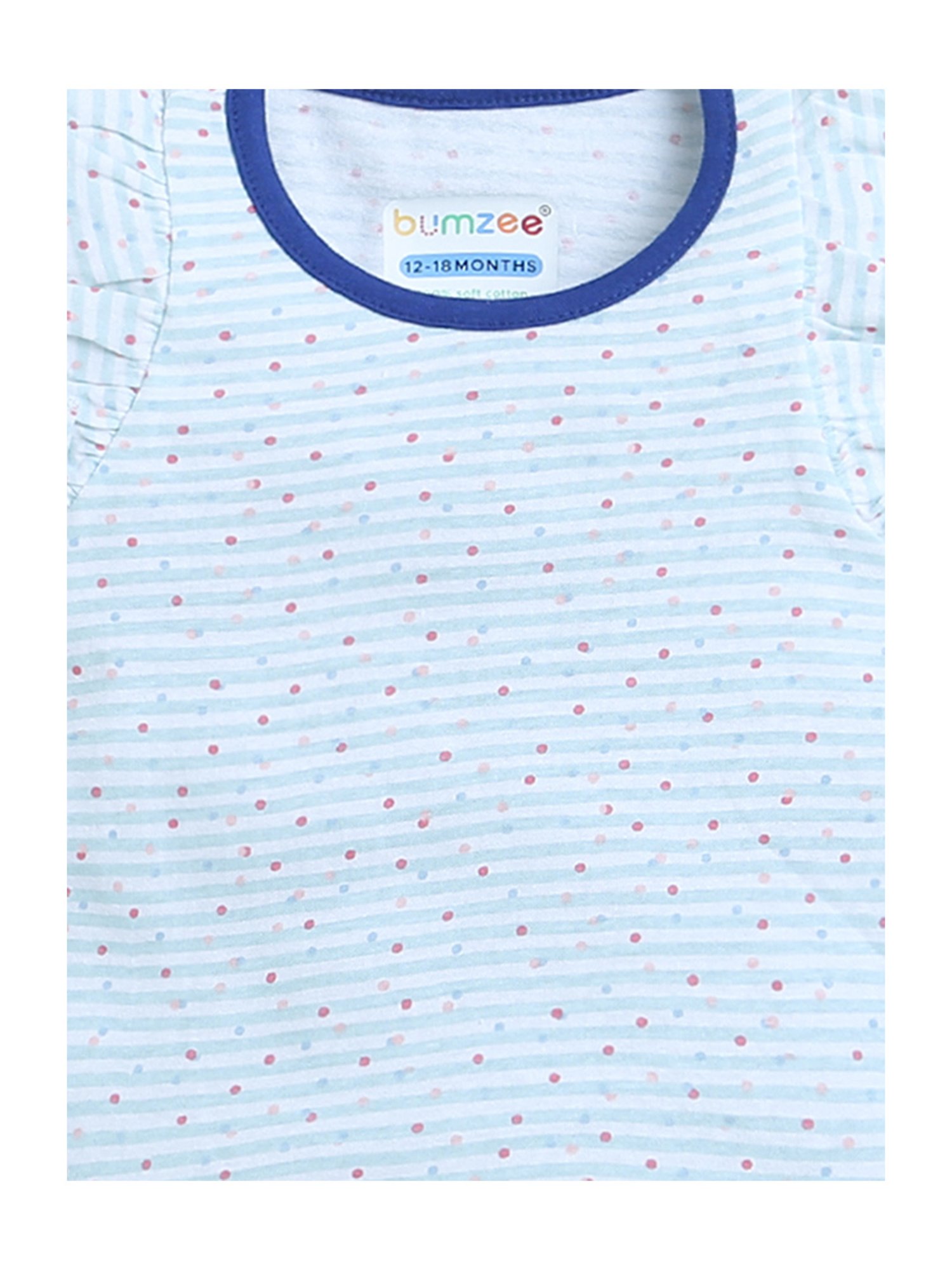 Bumzee Kids White Printed Top (Pack Of 2)