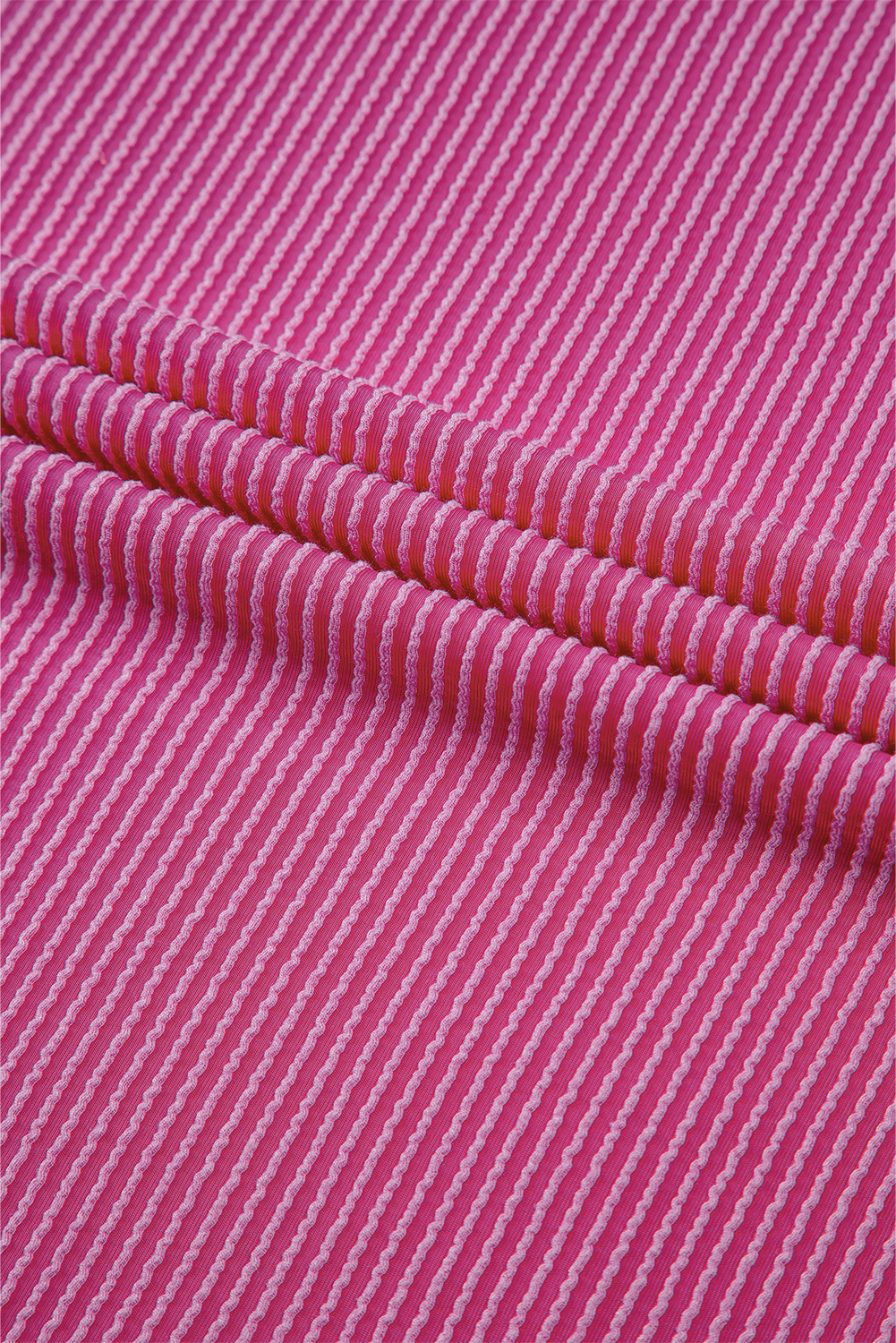 Rose Red Solid Waffle Knit Plus Size Two Piece Shorts Set