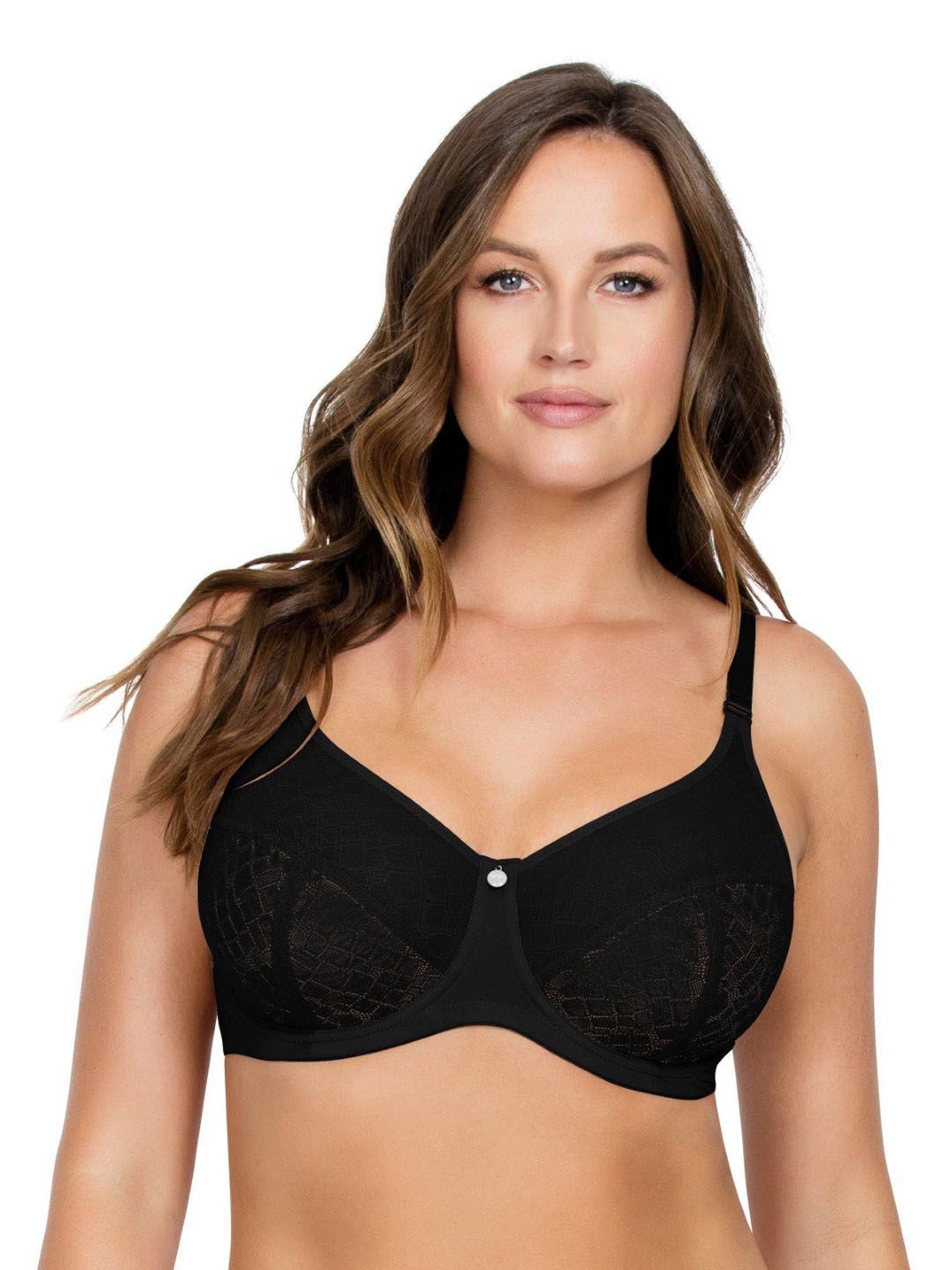 PARFAIT Black Under Wired Non Padded Minimizer Bra