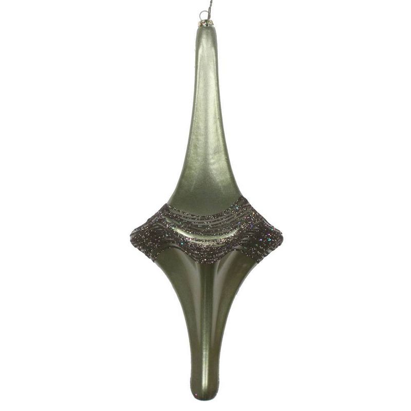 Vickerman 12" Candy Glitter Drop Ornament Wrought Iron