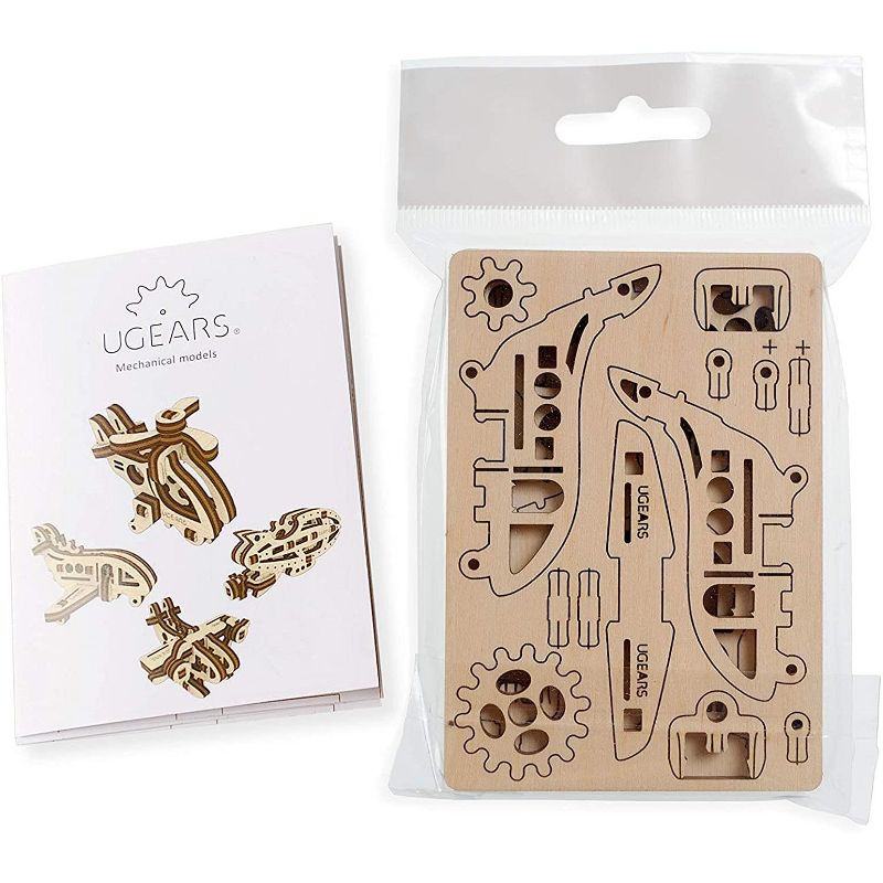 UGears Models UGears U-Fidget 3D Wooden Puzzle Set | Planes