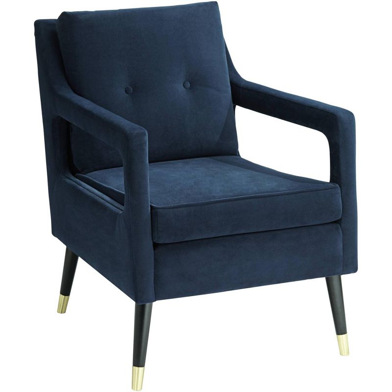 Studio 55D Tilman Blue Fabric Tufted Accent Chair