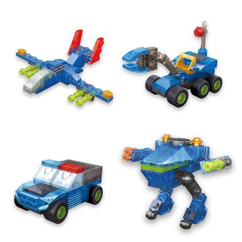 Brainstem Crystal Blocks Bundle - Robot Ambulance Crane & Plane