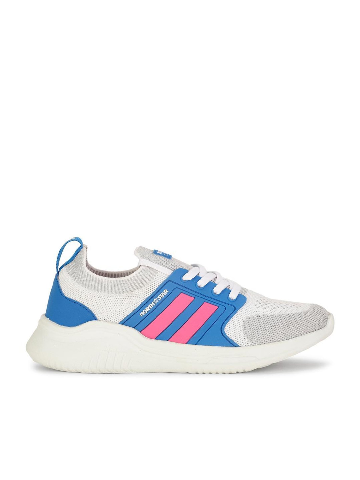 North Star by Bata Women's White Running Shoes