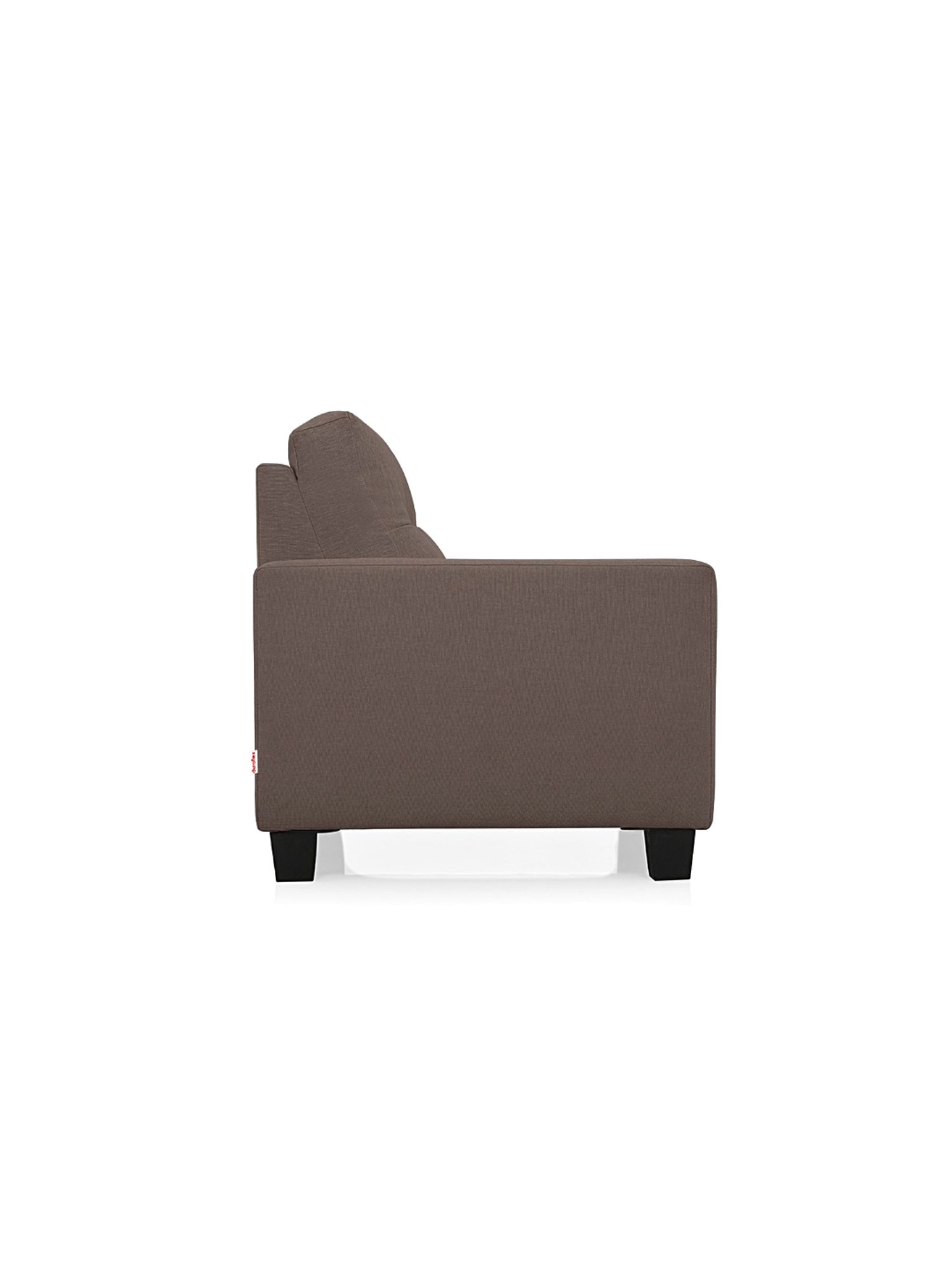 Duroflex Ease Saddle Brown Neem Wood 1 Seater Sofa