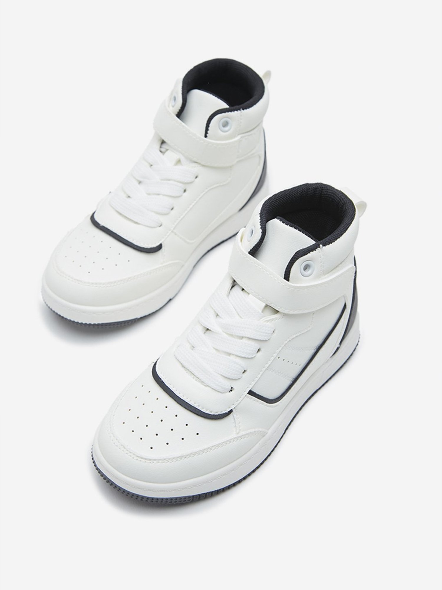 Yellow by Westside Black Colour-Blocked High-Top Boots