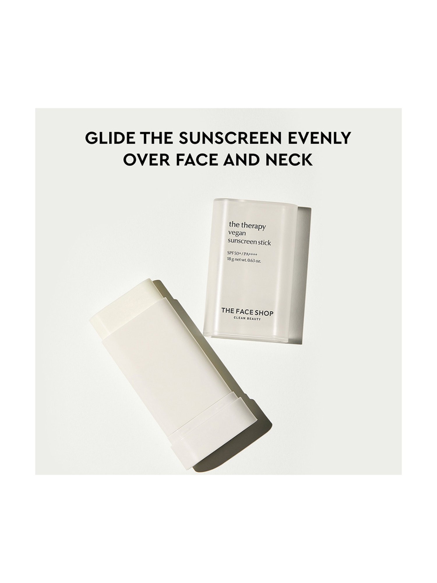 The Face Shop Therapy Vegan Sunscreen Stick SPF 50+ - 18 gm
