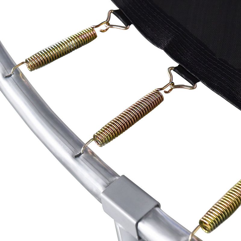 Costway 14 Ft Multicolored Trampoline Recreational Exercise w/ Safety Net Ladder