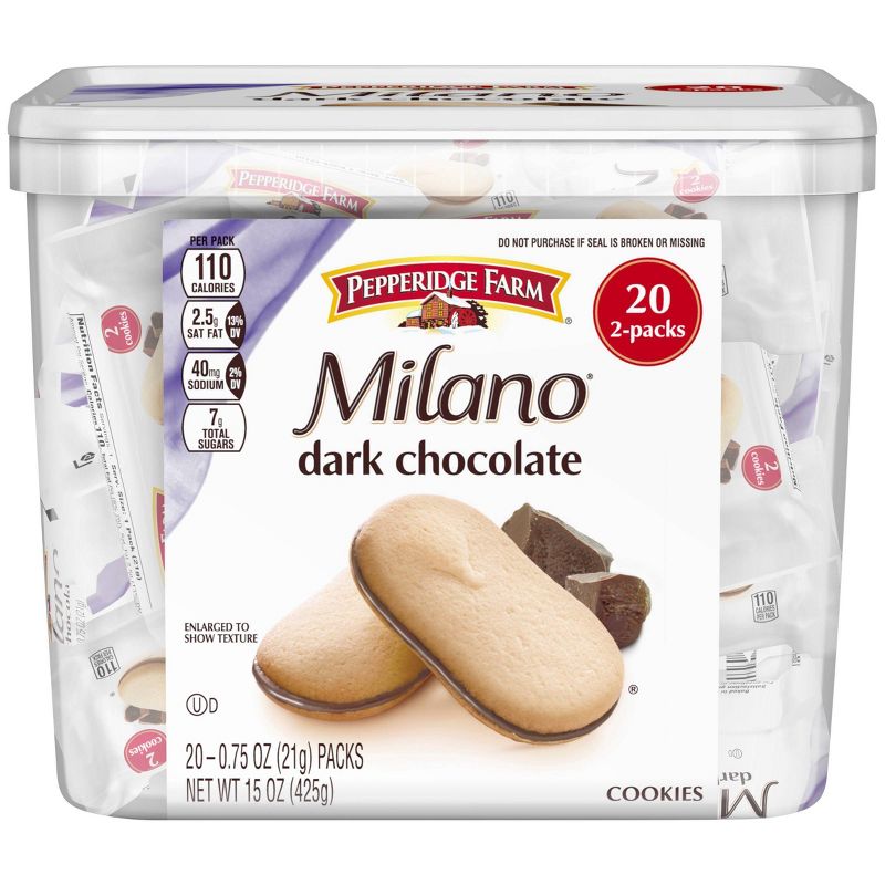 Pepperidge Farm Milano Dark Chocolate Cookies - 20ct