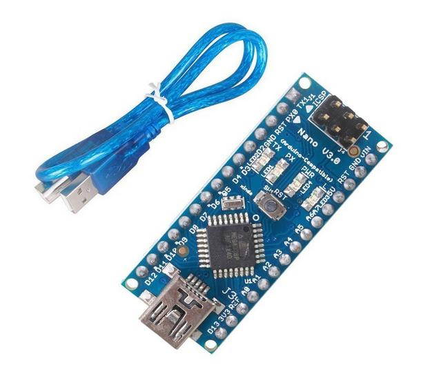 Mini Nano V3.0 ATmega328 board for Arduino IDE (Arduino-compatible) + USB Cable