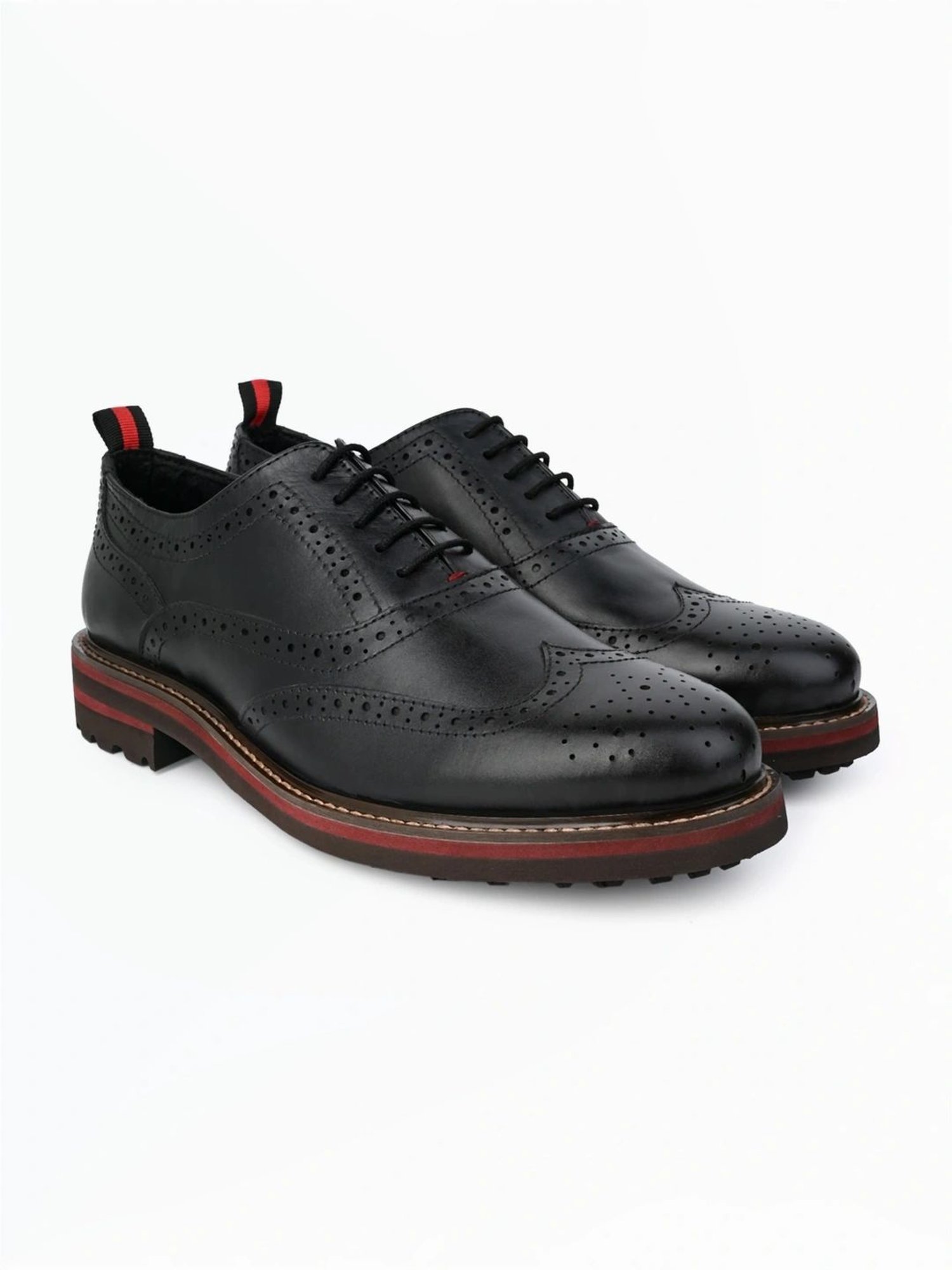 Alberto Torresi Men's Black Brogue Shoes