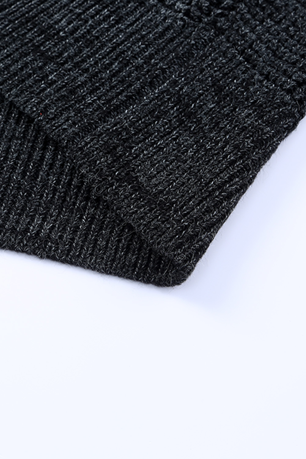 Karen Kane Long Sleeve Asymmetrical Hem Round Neck Sweater