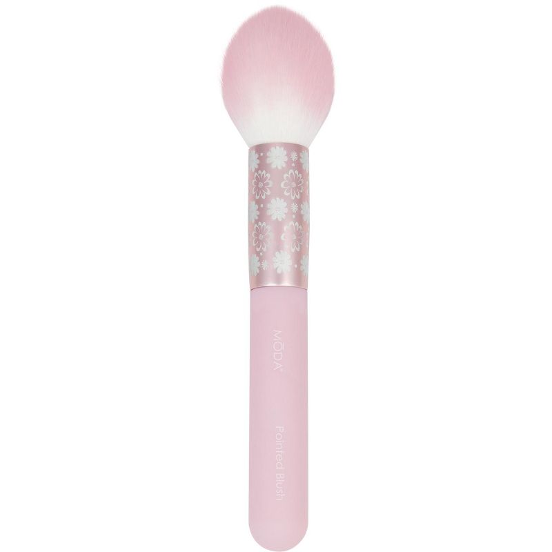 MODA Brush Posh Pastel 5pc Complete Face Makeup Brush Set, Includes - Pointed Blush, Highlighter, Shader, and Lip Brushes