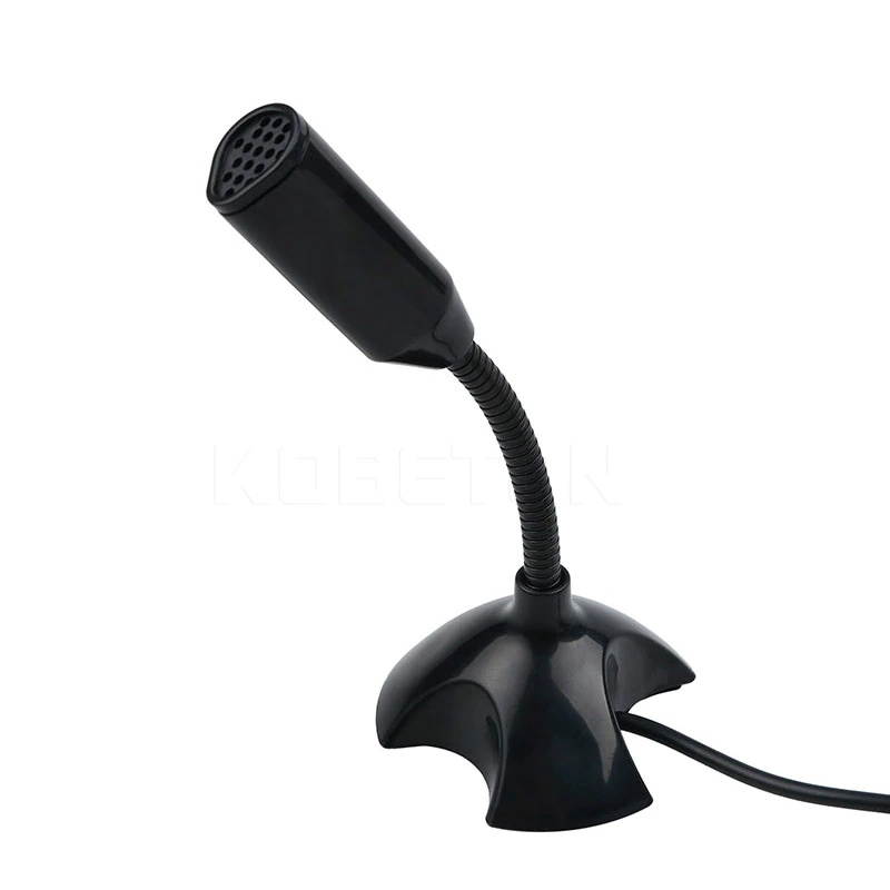 Hot Adjustable USB Laptop Microphone Mini Studio Speech Microphone Stand Mic With Holder for Desktop PC