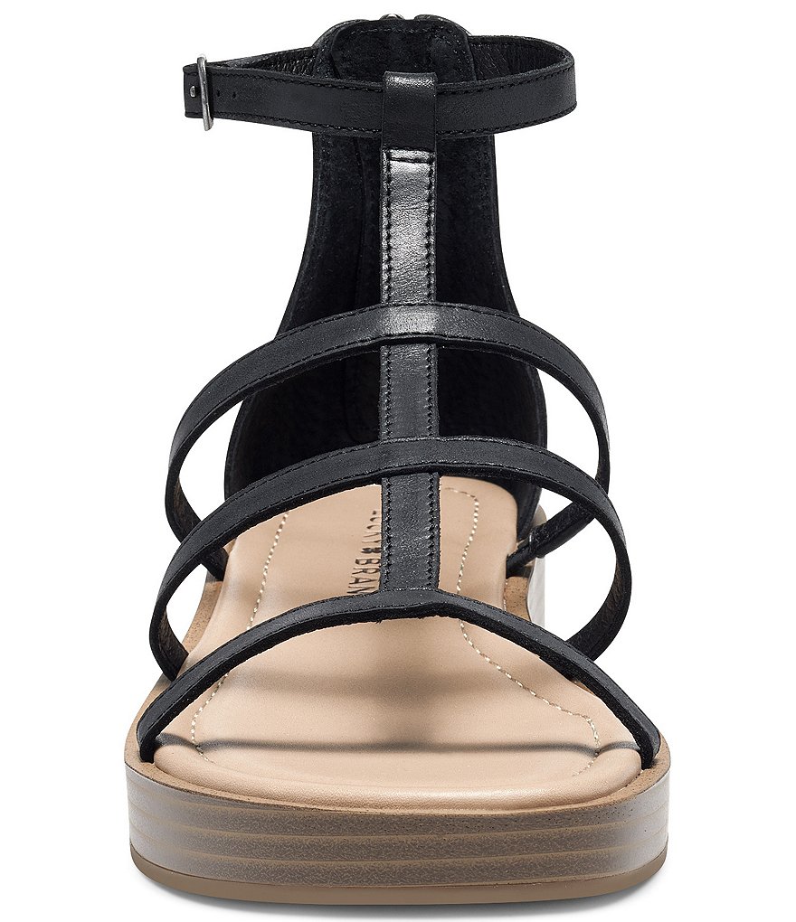 Lucky Brand Ellian Leather Gladiator Wedge Sandals