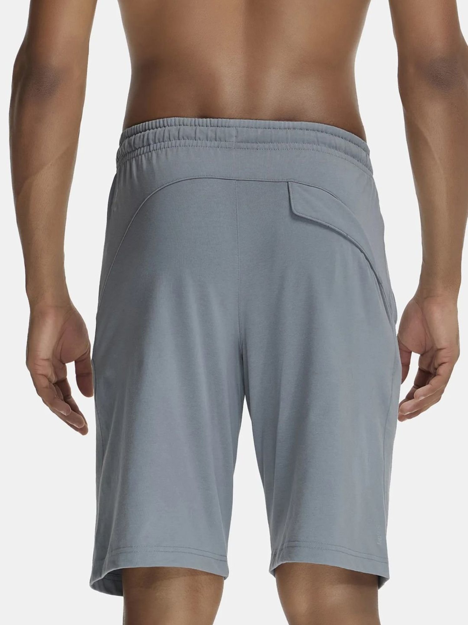 Jockey SP26 Grey Super Combed Cotton Rich Shorts with Side Pocket