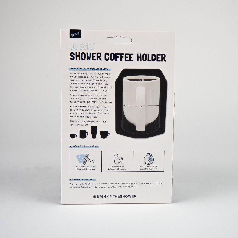 16oz Joeski Shower Coffee Holder Black