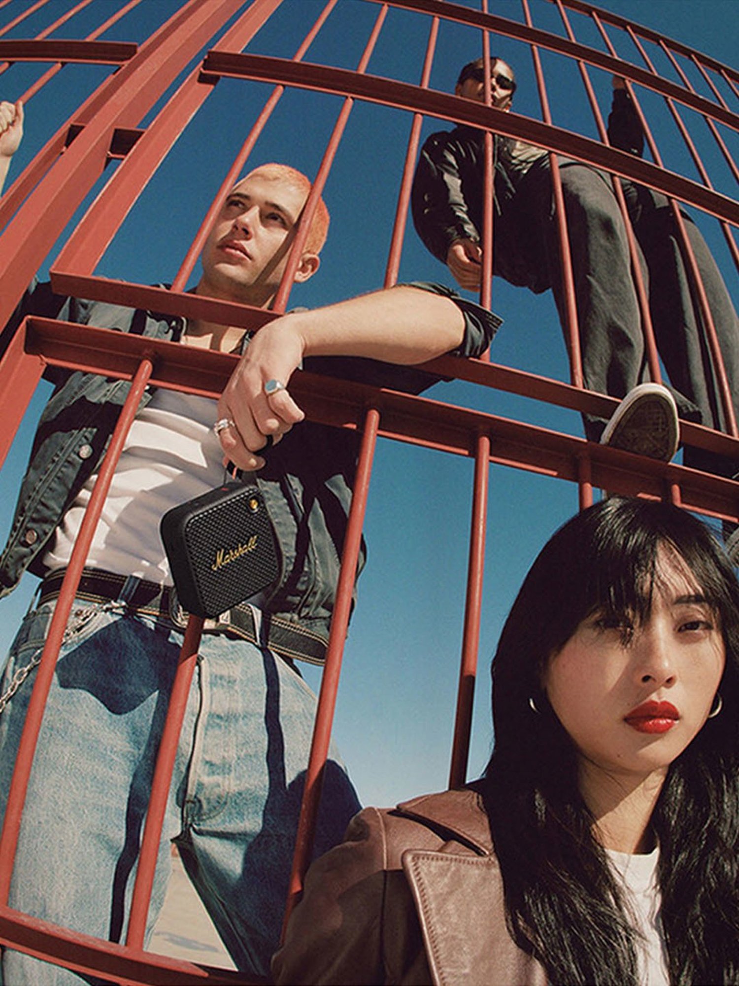 Marshall Willen Portable Bluetooth Speaker (Black & Brass)