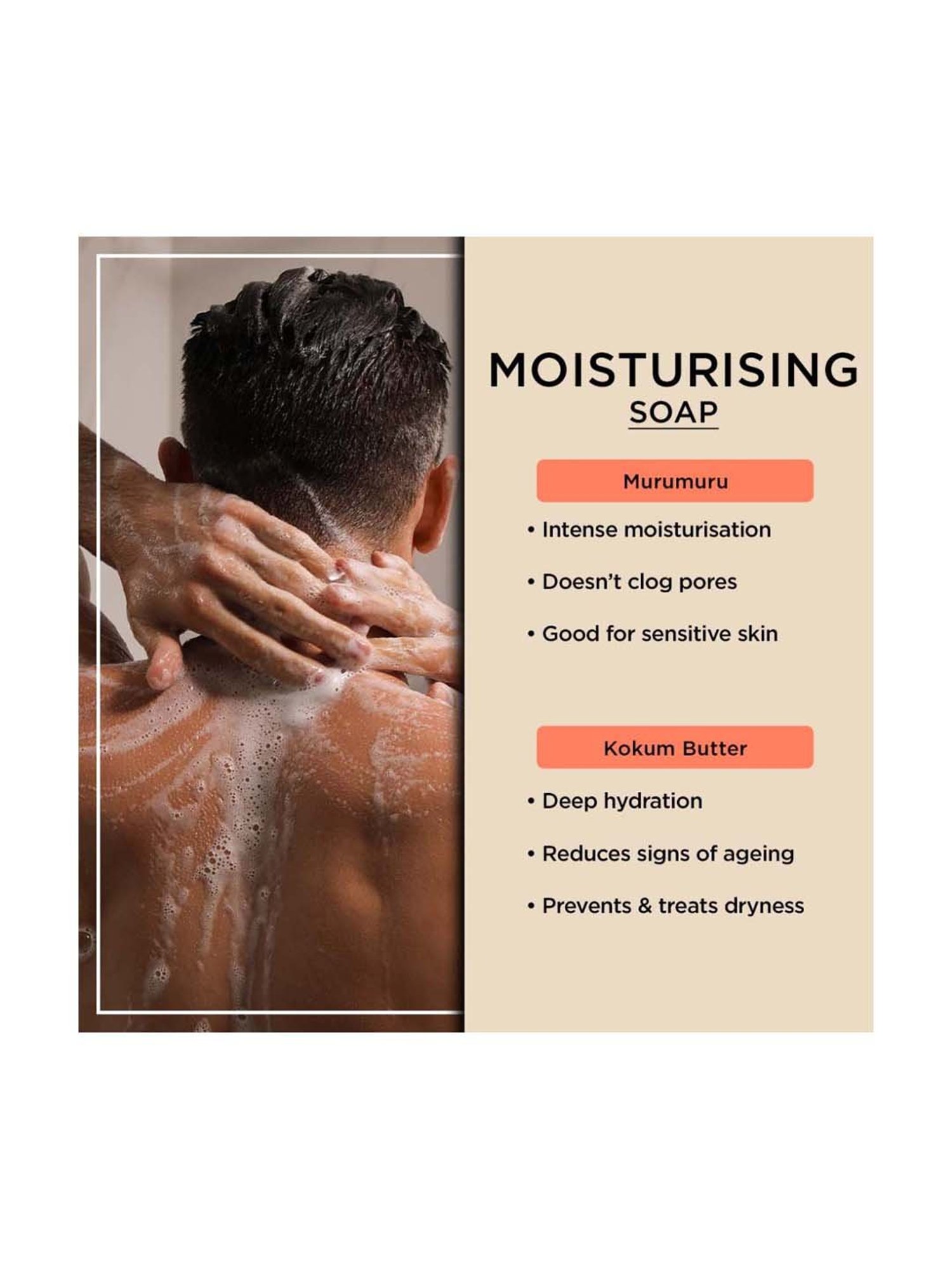 The Man Company Moisturising Soap for Men - (Pack of 2)