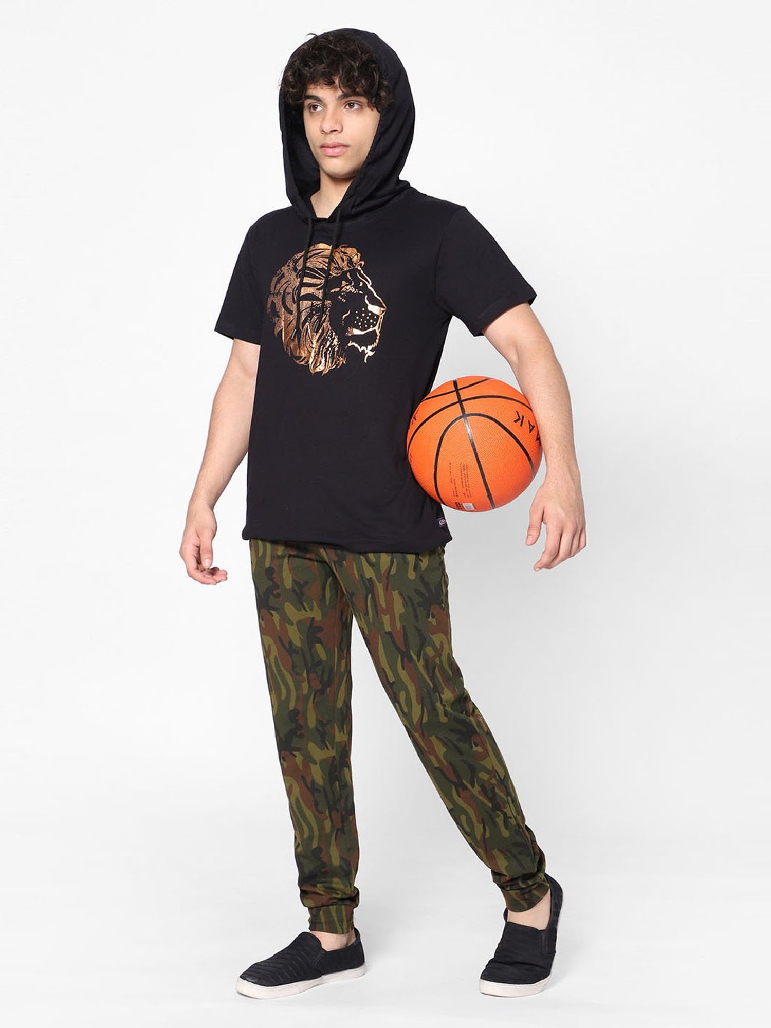 TeenTrums Boys Black Printed Sweatshirt