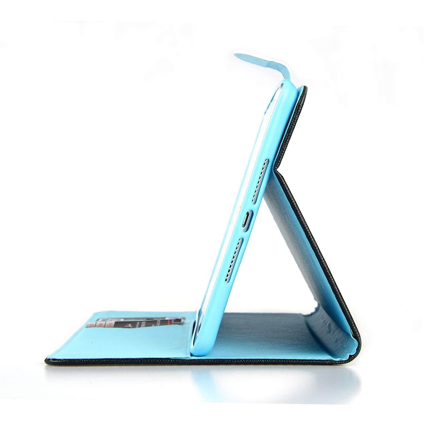 iPad Mini Case REASUN Cover Perfect Smart Auto Wake/Sleep Stand Case [Magnet Closure] Flip Folio Cards Slots Wallet Case For iPad Mini 1/2/3 (Bear)