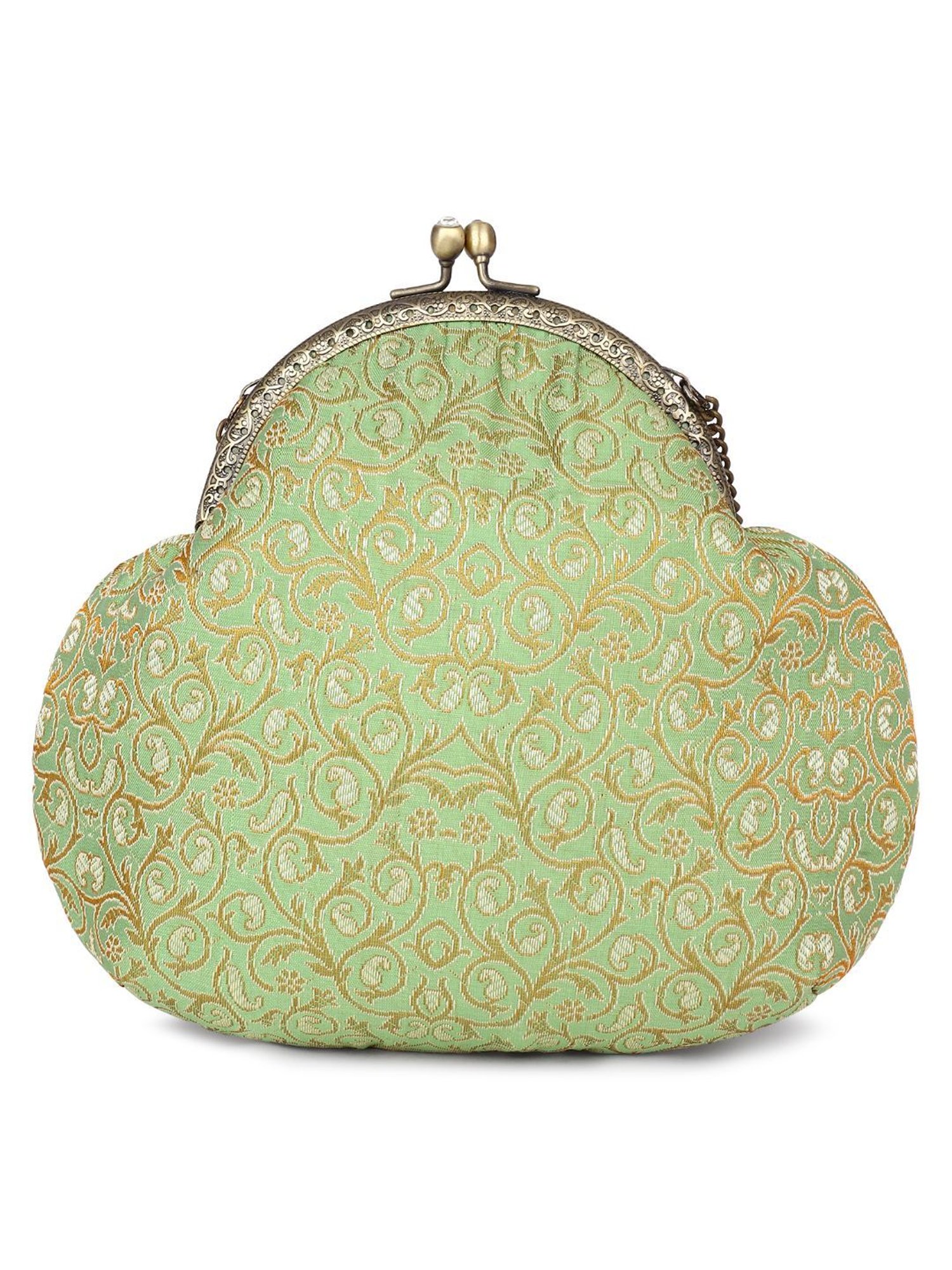 Tarini Nirula Araa Green Embroidered Small Clutch