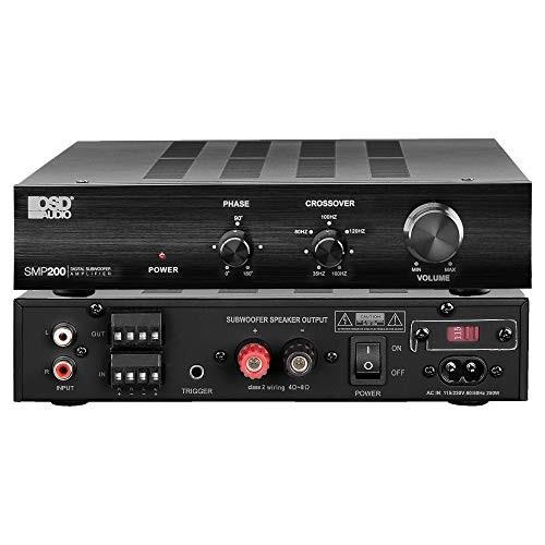 osd audio smp200 class d digital subwoofer amplifier rated at 200w max/120w rms