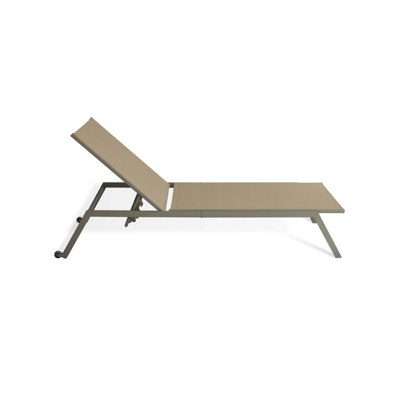 Princeton 2pk Chaise Lounge Tan/Taupe - Ostrich