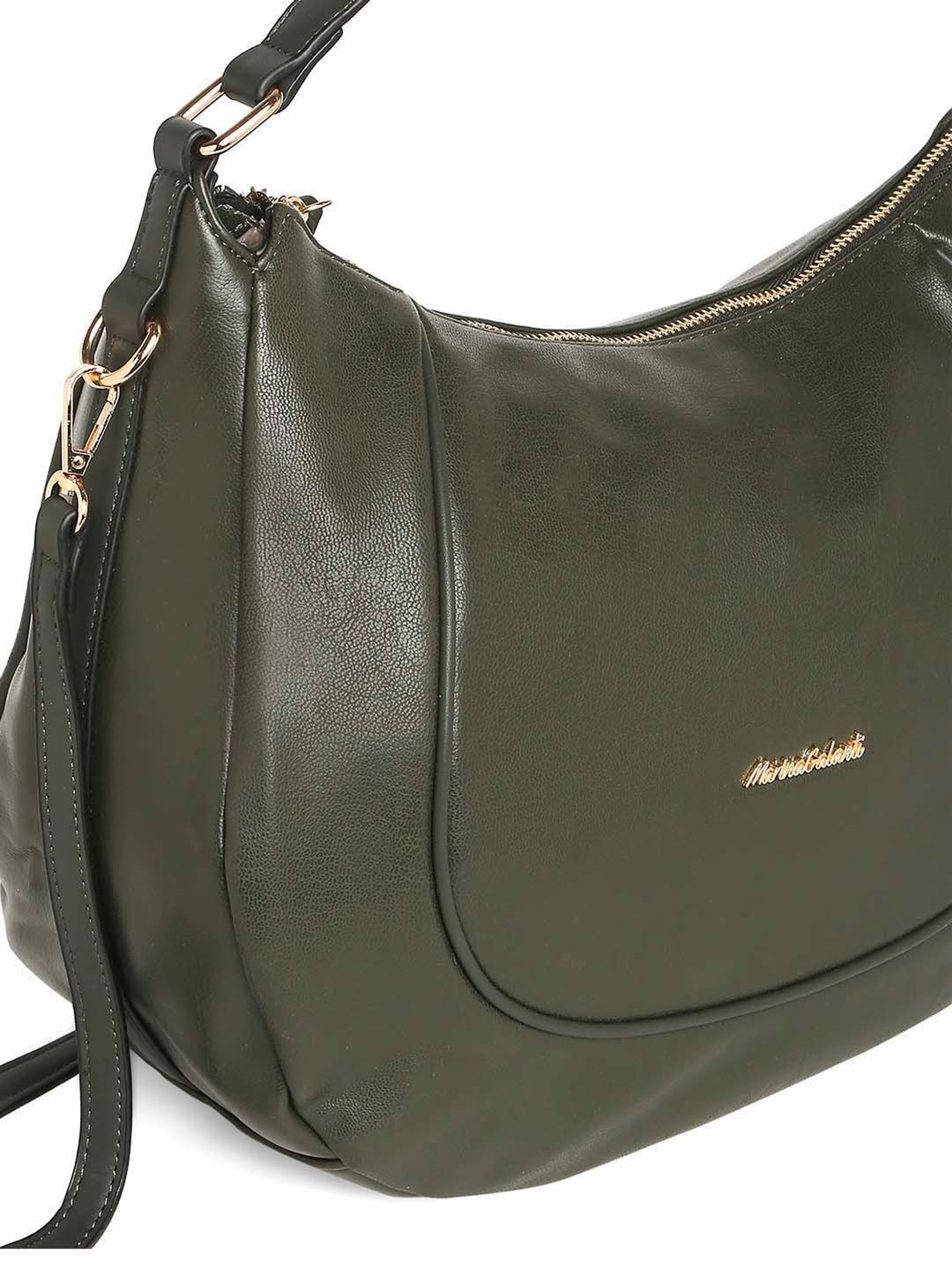 Marina Galanti Green Solid Medium Hobo Handbag