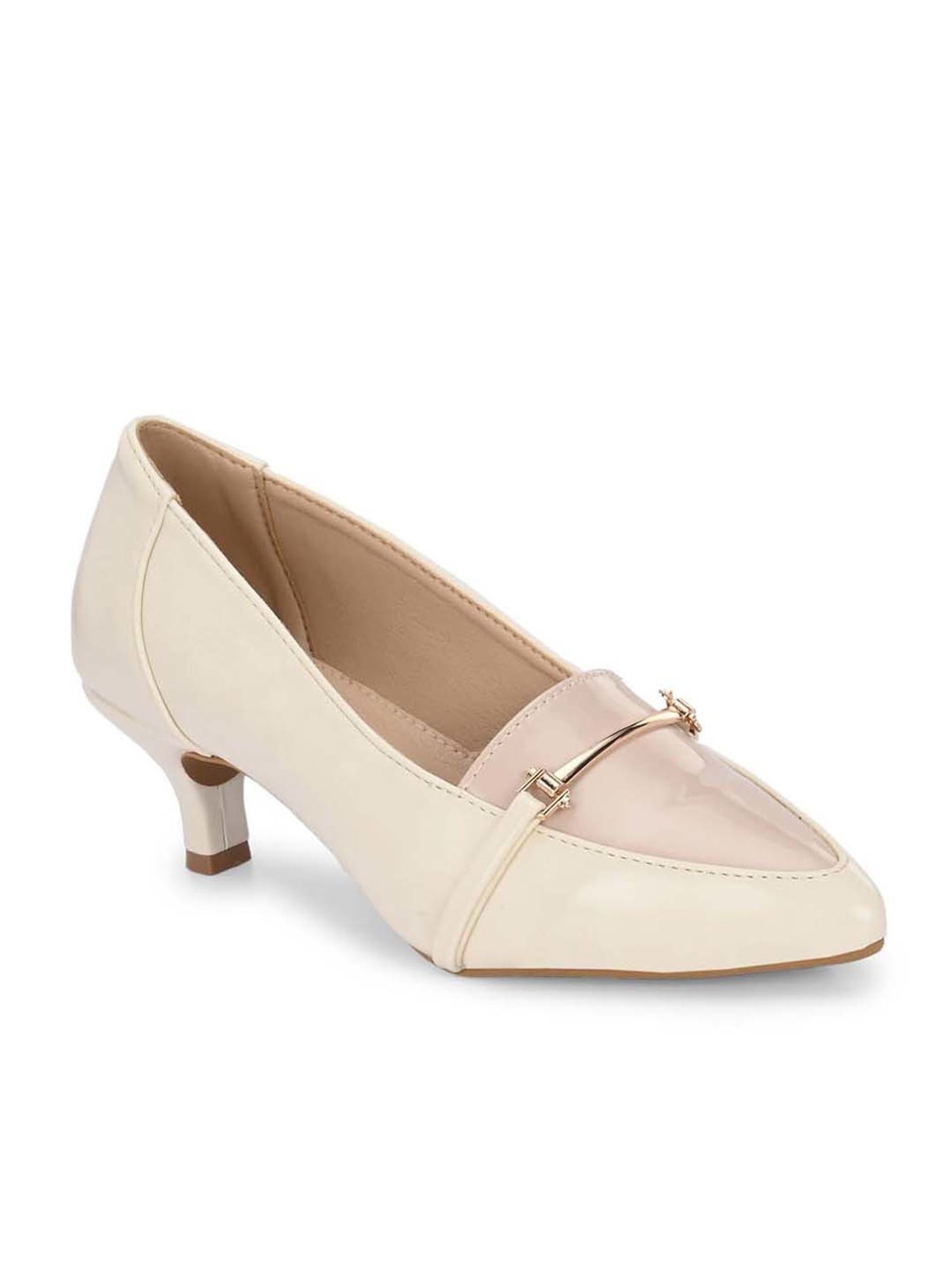 Clog London Women's Off White Casual Pumps