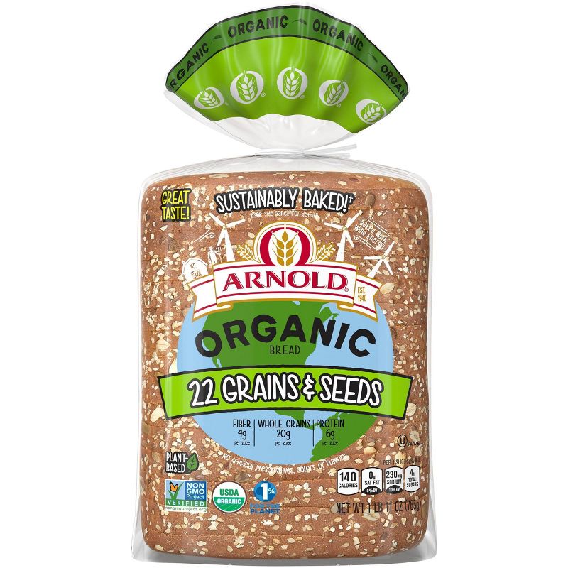 Arnold Organic 22 Grains & Seeds Bread - 27oz