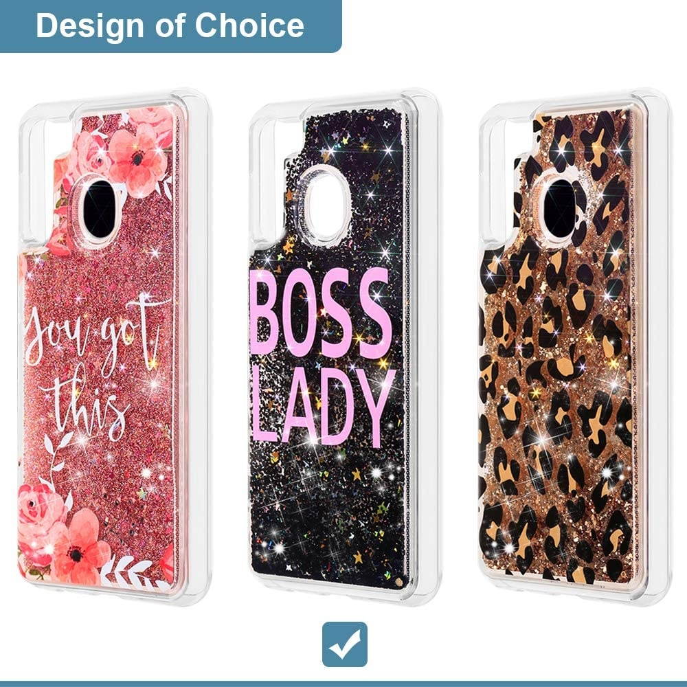 REDShield Waterfall Liquid Sparkling Quicksand TPU CASE for Samsung Galaxy A21 - BOSS Lady