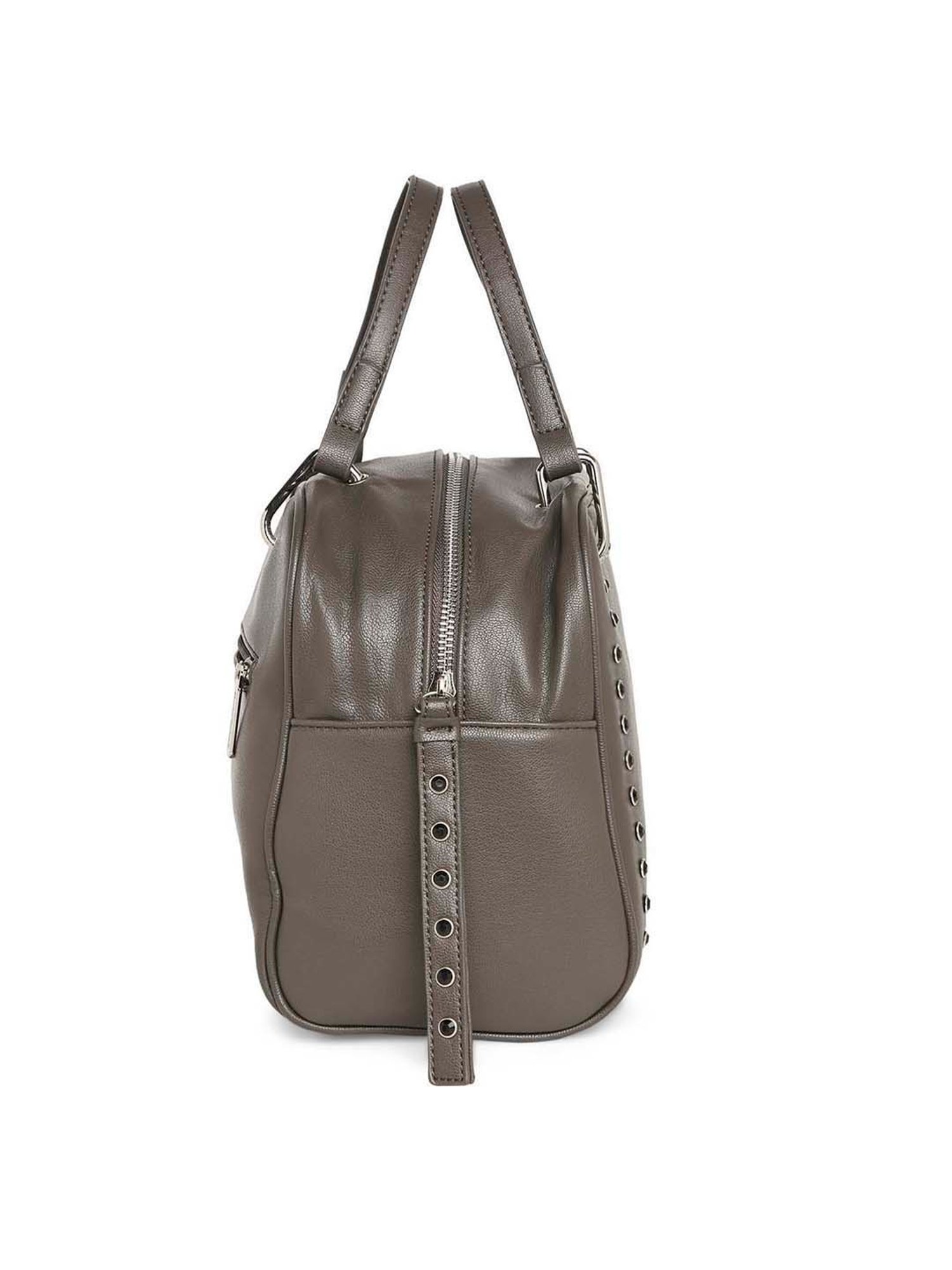 Marina Galanti Grey Embellished Medium Bowler Bag